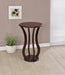 Elton Round Top Accent Table Cherry - U&U Home Budget Furniture (Carteret, NJ)