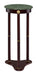 Edie Round Marble Top Accent Table Merlot - U&U Home Budget Furniture (Carteret, NJ)