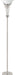 Archie Floor Lamp with Frosted Ribbed Shade Brushed Steel - U&U Home Budget Furniture (Carteret, NJ)