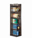 Pinckard 6-tier Corner Bookcase Cappuccino - U&U Home Budget Furniture (Carteret, NJ)