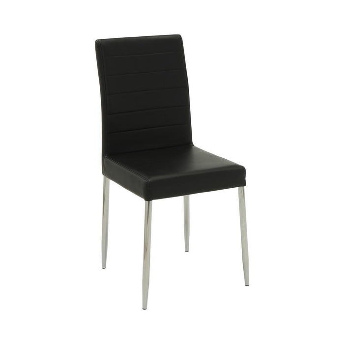 Maston Upholstered Dining Chairs Black (Set of 4) - U&U Home Budget Furniture (Carteret, NJ)