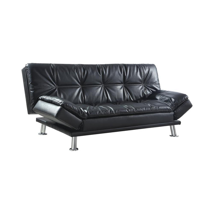 Dilleston Tufted Back Upholstered Sofa Bed Grey - U&U Home Budget Furniture (Carteret, NJ)