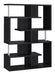 Hoover 5-tier Bookcase Black and Chrome - U&U Home Budget Furniture (Carteret, NJ)