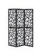 Nailan 3-panel Open Mosaic Pattern Room Divider Black - U&U Home Budget Furniture (Carteret, NJ)