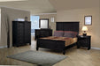 Sandy Beach Door Chest with Concealed Storage Black - U&U Home Budget Furniture (Carteret, NJ)