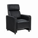 Toohey Home Theater Push Back Recliner Black - U&U Home Budget Furniture (Carteret, NJ)