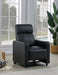 Toohey Home Theater Push Back Recliner Black - U&U Home Budget Furniture (Carteret, NJ)