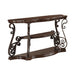 Laney Sofa Table Deep Merlot and Clear - U&U Home Budget Furniture (Carteret, NJ)