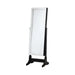 Cortez Storage Jewelry Cheval Mirror Black - U&U Home Budget Furniture (Carteret, NJ)