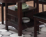 Lavon Dining Table with Storage Espresso - U&U Home Budget Furniture (Carteret, NJ)