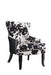 Trea Cowhide Print Accent Chair Black and White - U&U Home Budget Furniture (Carteret, NJ)