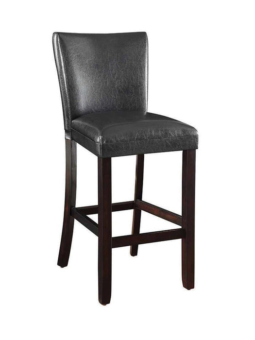 Alberton Upholstered Bar Stools Black and Cappuccino (Set of 2) - U&U Home Budget Furniture (Carteret, NJ)
