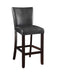 Alberton Upholstered Bar Stools Black and Cappuccino (Set of 2) - U&U Home Budget Furniture (Carteret, NJ)
