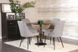 Oswego Round Bistro Dining Table Bronze - U&U Home Budget Furniture (Carteret, NJ)
