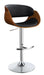Dana Adjustable Bar Stool Black and Chrome - U&U Home Budget Furniture (Carteret, NJ)