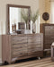 Kauffman 6-drawer Dresser Washed Taupe - U&U Home Budget Furniture (Carteret, NJ)