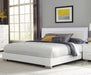 Felicity Eastern King, Queen, & Cal.King Panel Bed with LED Lighting Glossy White - U&U Home Budget Furniture (Carteret, NJ)