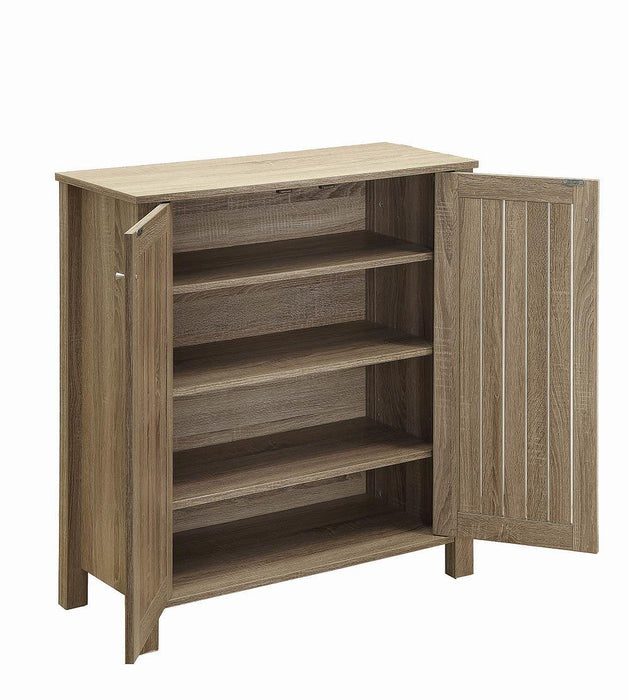 Marisa 4-shelf Shoe Cabinet Dark Taupe - U&U Home Budget Furniture (Carteret, NJ)