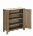 Marisa 4-shelf Shoe Cabinet Dark Taupe - U&U Home Budget Furniture (Carteret, NJ)