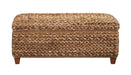 Laughton Hand-Woven Banana Leaf Storage Trunk Amber - U&U Home Budget Furniture (Carteret, NJ)