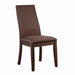 Spring Creek Upholstered Side Chairs Rich Cocoa Brown (Set of 2) - U&U Home Budget Furniture (Carteret, NJ)