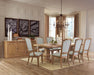 Florence 4-door Sideboard Rustic Smoke - U&U Home Budget Furniture (Carteret, NJ)