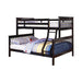 Chapman Full Over Full & Twin Over Full Bunk Bed Black & White - U&U Home Budget Furniture (Carteret, NJ)
