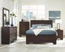Kauffman California King, Eastren King, & Queen Panel Bed Dark Cocoa - U&U Home Budget Furniture (Carteret, NJ)
