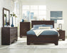 Kauffman California King, Eastren King, & Queen Panel Bed Dark Cocoa - U&U Home Budget Furniture (Carteret, NJ)