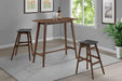 Finnick Rectangular Bar Table Walnut - U&U Home Budget Furniture (Carteret, NJ)