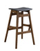 Finnick Tapered Legs Bar Stools Dark Grey and Walnut (Set of 2) - U&U Home Budget Furniture (Carteret, NJ)