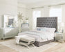 Camille Tall Tufted California King, E.King & Queen Bed Grey - U&U Home Budget Furniture (Carteret, NJ)