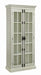 Toni 2-door Tall Cabinet Antique White - U&U Home Budget Furniture (Carteret, NJ)