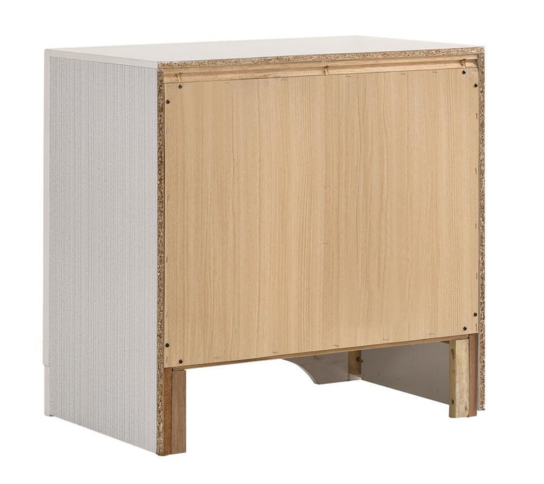 Miranda 2-drawer Nightstand Tray White - U&U Home Budget Furniture (Carteret, NJ)