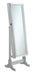 Elle Jewelry Cheval Mirror with Crytal Trim Silver - U&U Home Budget Furniture (Carteret, NJ)