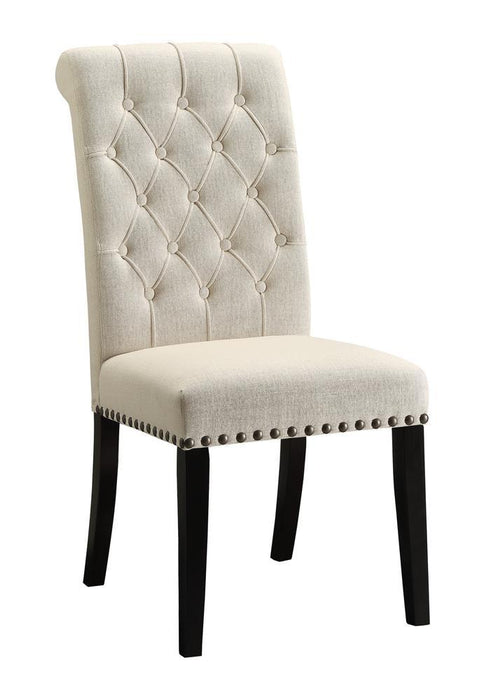 Alana Tufted Back Upholstered Side Chairs Beige (Set of 2) - U&U Home Budget Furniture (Carteret, NJ)