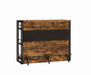 Renaldi Bar Unit with Stemware Rack Antique Nutmeg - U&U Home Budget Furniture (Carteret, NJ)