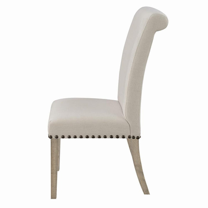 Salem Upholstered Side Chairs Rustic Smoke and Grey (Set of 2) - U&U Home Budget Furniture (Carteret, NJ)