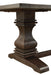 Parkins Double Pedestals Dining Table Rustic Espresso - U&U Home Budget Furniture (Carteret, NJ)