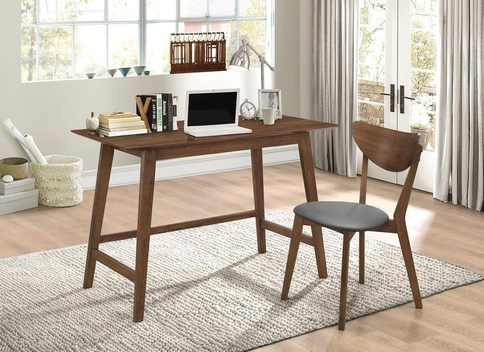 Karri 2-piece Writing Desk Set Walnut - U&U Home Budget Furniture (Carteret, NJ)