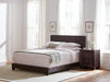 Dorian Upholstered California King, E.King, & Queen Bed Black, Brown, & Grey - U&U Home Budget Furniture (Carteret, NJ)