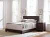Dorian Upholstered California King, E.King, & Queen Bed Black, Brown, & Grey - U&U Home Budget Furniture (Carteret, NJ)