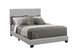 Dorian Upholstered California King, E.King, & Queen Bed Black, Brown, & Grey - U&U Home Budget Furniture (Carteret, NJ)