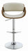 Dana Adjustable Bar Stool Ecru and Chrome - U&U Home Budget Furniture (Carteret, NJ)