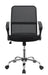 Gerta Office Chair with Mesh Backrest Black and Chrome - U&U Home Budget Furniture (Carteret, NJ)