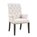 Alana Upholstered Arm Chair Beige and Smokey Black - U&U Home Budget Furniture (Carteret, NJ)