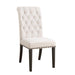 Alana Upholstered Side Chairs Beige and Smokey Black (Set of 2) - U&U Home Budget Furniture (Carteret, NJ)