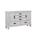 Franco 5-drawer Dresser Antique White - U&U Home Budget Furniture (Carteret, NJ)