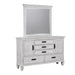 Franco 5-drawer Dresser Antique White - U&U Home Budget Furniture (Carteret, NJ)