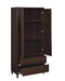 Wadeline 2-door Tall Accent Cabinet Rustic Tobacco - U&U Home Budget Furniture (Carteret, NJ)